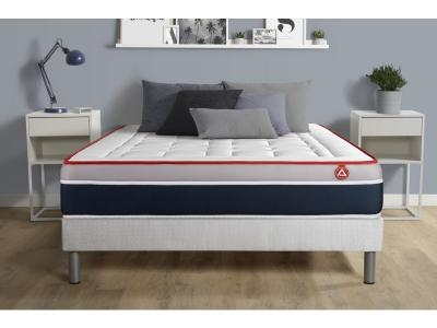 VITALIT Ensemble VITAL SOFT 200 x 200 cm sommier Kit blanc