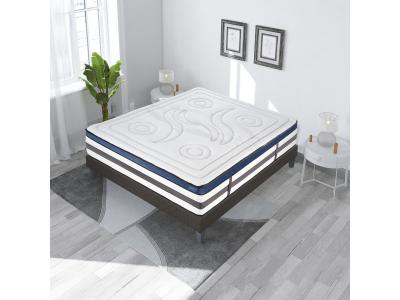 MAISON AUBERTIN Ensemble Matelas &agrave; M&eacute;moire de forme h30cm et sommier gris 180x200