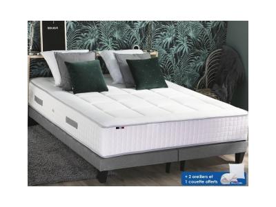  Pack matelas sommier oreiller couette 180x200