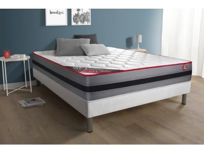 VITALIT Ensemble Sommier Matelas 160x200 VITALSPRING RECOVER - 28cm - Equilibr&eacute;