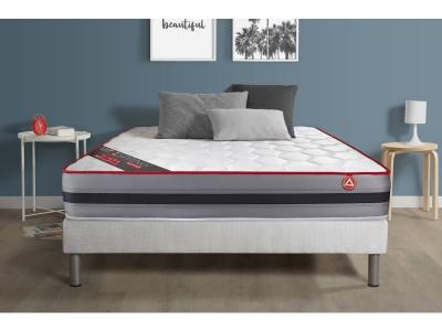 VITALIT Ensemble Matelas Sommier 140x200 cm - Vitalspring Recover Blanc