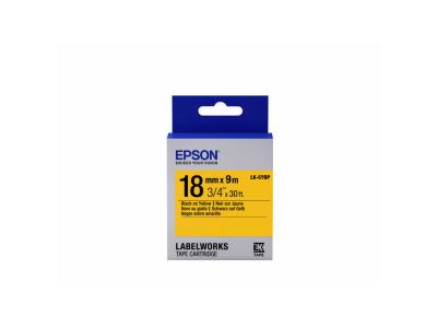 EPSON  bande d'&eacute;tiquetteslk-5ybp - couleur pastel noir/jaune EPS8715946611471