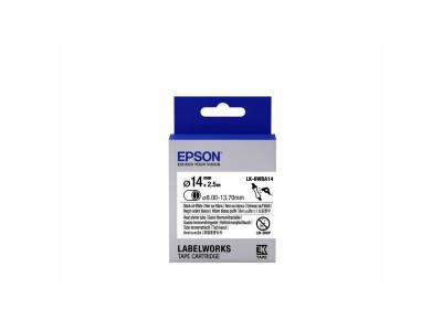 EPSON  tape - lk-6wba14 hst blk-/wht d wht d14/2.5 noir