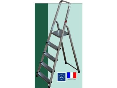 ESCALUX Escabeau aluminium usage mixte 5 marches