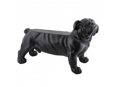 ESSCHERT DESIGN Banc de jardin Bouledogue Noir -  - Mobilier - Ext&eacute;rieur - Design