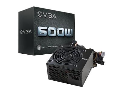 EVGA  600 W1, 80+ WHITE 600W, 3 Ans de Garantie, Alimentation PC 100-W1-0600-K2