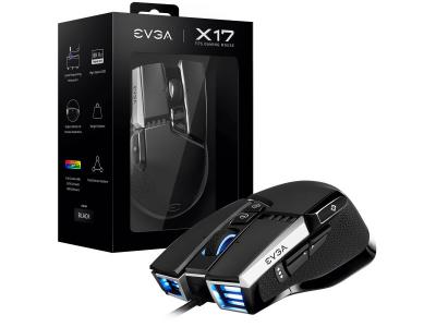 EVGA  X17 Rgb 16000 Dpi Gaming Mouse Noir