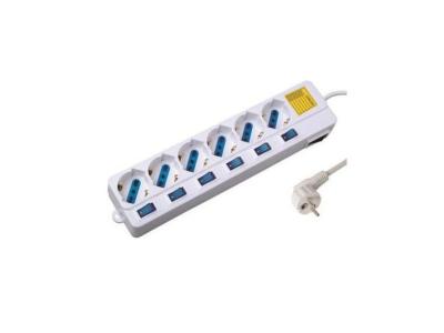 EWENT  - Bloc multiprises 6 prises avec interrupteur individuel.