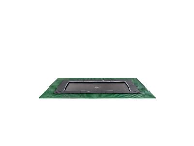 EXIT TOYS Trampoline enterr&eacute; au niveau du sol Dynamic 305x519cm avec dalles de s&eacute;curit&eacute; Freezone - noir