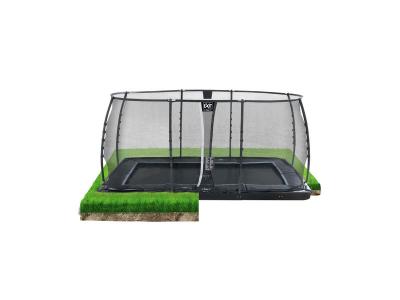 EXIT TOYS EXIT Trampoline enterr&eacute; enfant Dynamic filet noir 275x458 cm