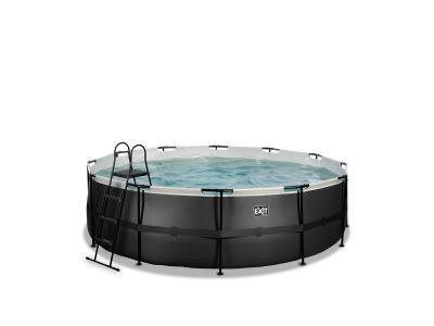 EXIT TOYS Piscine avec pompe filtrante en cuir enfant  488 x 122 cm