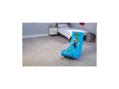  Fauteuil &agrave; bascule X Rocker Nintendo Luigi Bleu 