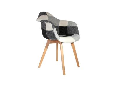PARIS PRIX The concept factory Fauteuil Scandinave Patchwork Gris
