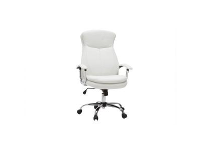 Miliboo - Fauteuil de bureau design blanc WALL STREET