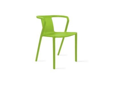 OVIALA Fauteuil de jardin design en plastique vert 