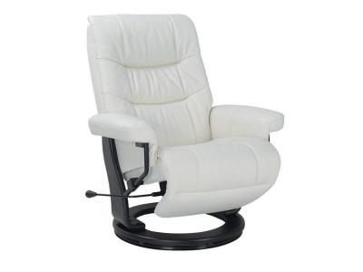 MY NEW DESIGN  MAX - Fauteuil de Relaxation Design en Cuir Blanc