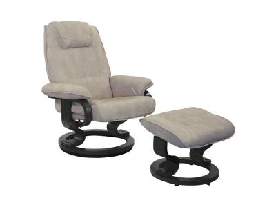 TOUSMESMEUBLES  Fauteuil de relaxation - EXCELLY : Mastic -