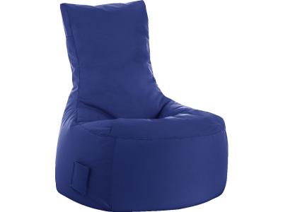 SITTING POINT Fauteuil design Swing Bleu Fonc&eacute; by SittingPoint