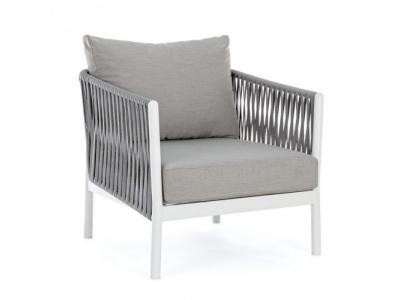 BIZZOTTO Fauteuil florencia avec coussin blanc