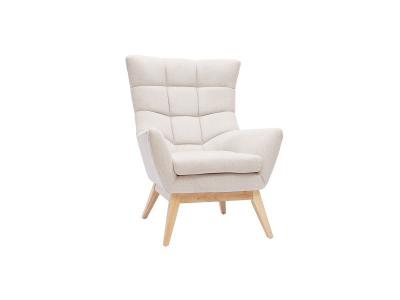 MILIBOO  - Fauteuil scandinave naturel et bois BRODY