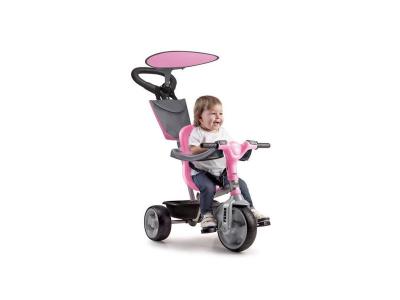 FEBER Tricycle Baby Plus Music - Rose -  - avec clavier musical