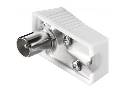  GOOBAY Fiche Antenne Coud&eacute;e Coaxiale 9,5 mm