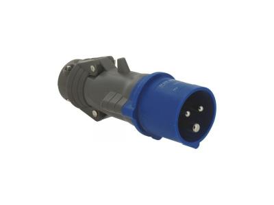 LEGRAND Fiche Droite Male 16 Amp&egrave;res 2P+T Ip44 Bleu -  Hypra 052042