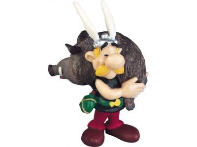 PLASTOY  - Ast&eacute;rix figurine Asterix portant un sanglier 6 cm 