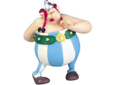 PLASTOY fig. obelix amoureux avec bouquet de fleur 