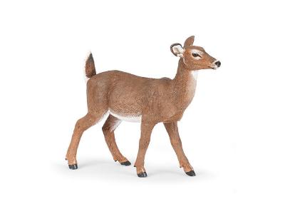 PAPO -Biche de Virginie LA Vie Sauvage Figurine, 50218, Biche de Virginie