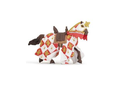 PAPO  Figurine Cheval Blanc fleur de lys Pour Enfant 