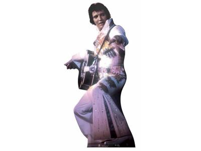 RUE DE LA FETE Figurine en carton Elvis en costume blanc Jump 155 cm