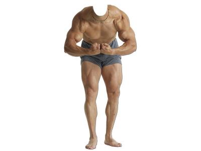 RUE DE LA FETE Figurine G&eacute;ante D'Homme Muscl&eacute; ''Bodybuilding''