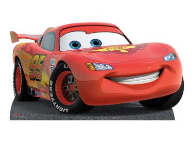 Figurine en carton taille r&eacute;elle Disney Cars Flash McQueen H 86 CM