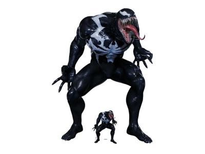  Figurine en carton venom - jeu spider man 2 pour ps5 - haut 126 cm