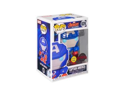 FUNKO Figurine  pop marvel avengers mechstrike captain america glows in the dark