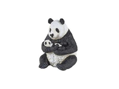 PAPO Figurine  Panda assis et son b&eacute;b&eacute; 