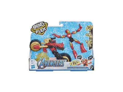 AVENGERS Hasbro Rider Iron Man Bend And Flex 15 Cm Multicolore