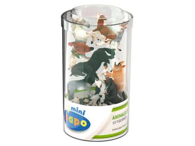 PAPO  Tube de 12 Mini Plus Figurines Ferme Pour Enfant