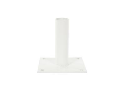 FILIAC  - Platine pour Poteau rond blanc &oslash; 45mm