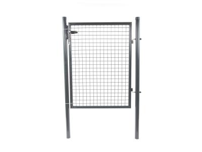 FILIAC Portillon grillag&eacute; gris - h. 2,00 x l. 1,00 m + serrure - 