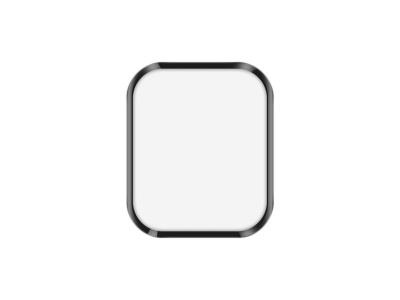 AVIZAR Film Pour Apple Watch Serie 7 45mm R&eacute;sistant Transparent Contour Noir