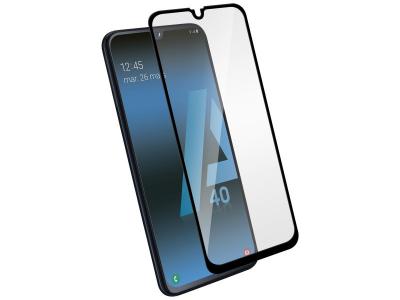 AVIZAR Film Pour Samsung Galaxy A40 Protection &Eacute;cran Verre Tremp&eacute; Bords Biseaut&eacute;s Noir