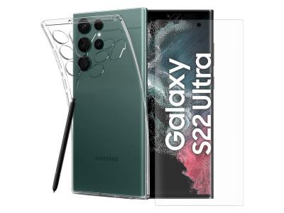 VISIODIRECT Samsung Galaxy S22 Ultra - Film Protecteur verre tremp&eacute; incurv&eacute;