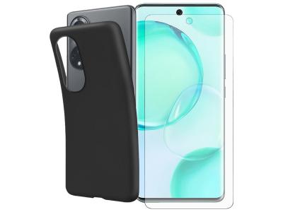 VISIODIRECT Film protecteur verre tremp&eacute; pour Huawei Nova 9 taille 6.57 + coque de protection noir - -