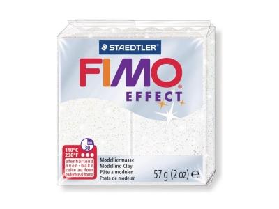 STAEDTLER  Fimo p&acirc;te &agrave; modeler &agrave; effet 57 grammes paillettes blanches