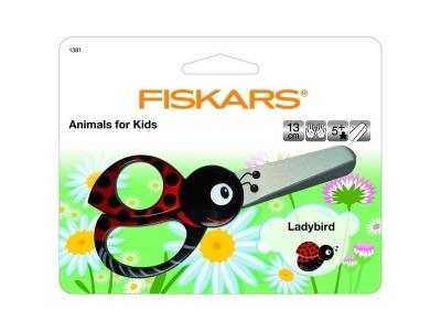 FISKARS  Ciseaux animaux pour enfants, L: 13 cm, Coccinelle, 1pi&egrave;ce- -
