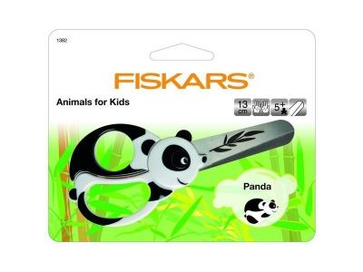 FISKARS  Ciseaux animaux pour enfants, L: 13 cm, Panda, 1pi&egrave;ce- - Cise