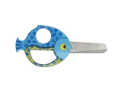 FISKARS  Ciseaux animaux pour enfants, L: 13 cm, Poisson, 1pi&egrave;ce- - Ci
