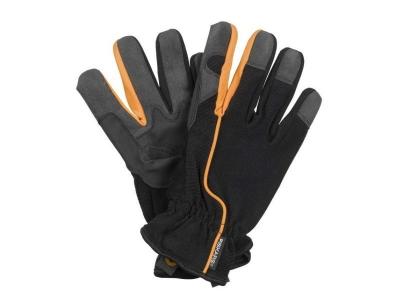 FISKARS  Gants de travail et de jardin, Taille 8, Noir/Orange, 1003478